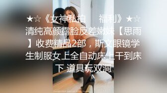 ★☆《女神私拍❤️福利》★☆清纯高颜露脸反差嫩妹【思雨】收费精品2部，斯文眼镜学生制服女上全自动床上干到床下 道具玩双洞