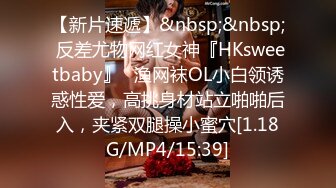 【新片速遞】&nbsp;&nbsp; 反差尤物网红女神『HKsweetbaby』✅渔网袜OL小白领诱惑性爱，高挑身材站立啪啪后入，夹紧双腿操小蜜穴[1.18G/MP4/15:39]