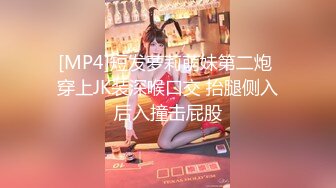 [MP4]短发萝莉萌妹第二炮 穿上JK装深喉口交 抬腿侧入后入撞击屁股