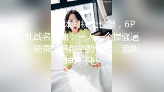 ❤️❤️连体网袜大长腿，6P乱战名场面，一人一个操骚逼，骑乘位各种姿势配合，浪叫呻吟不断